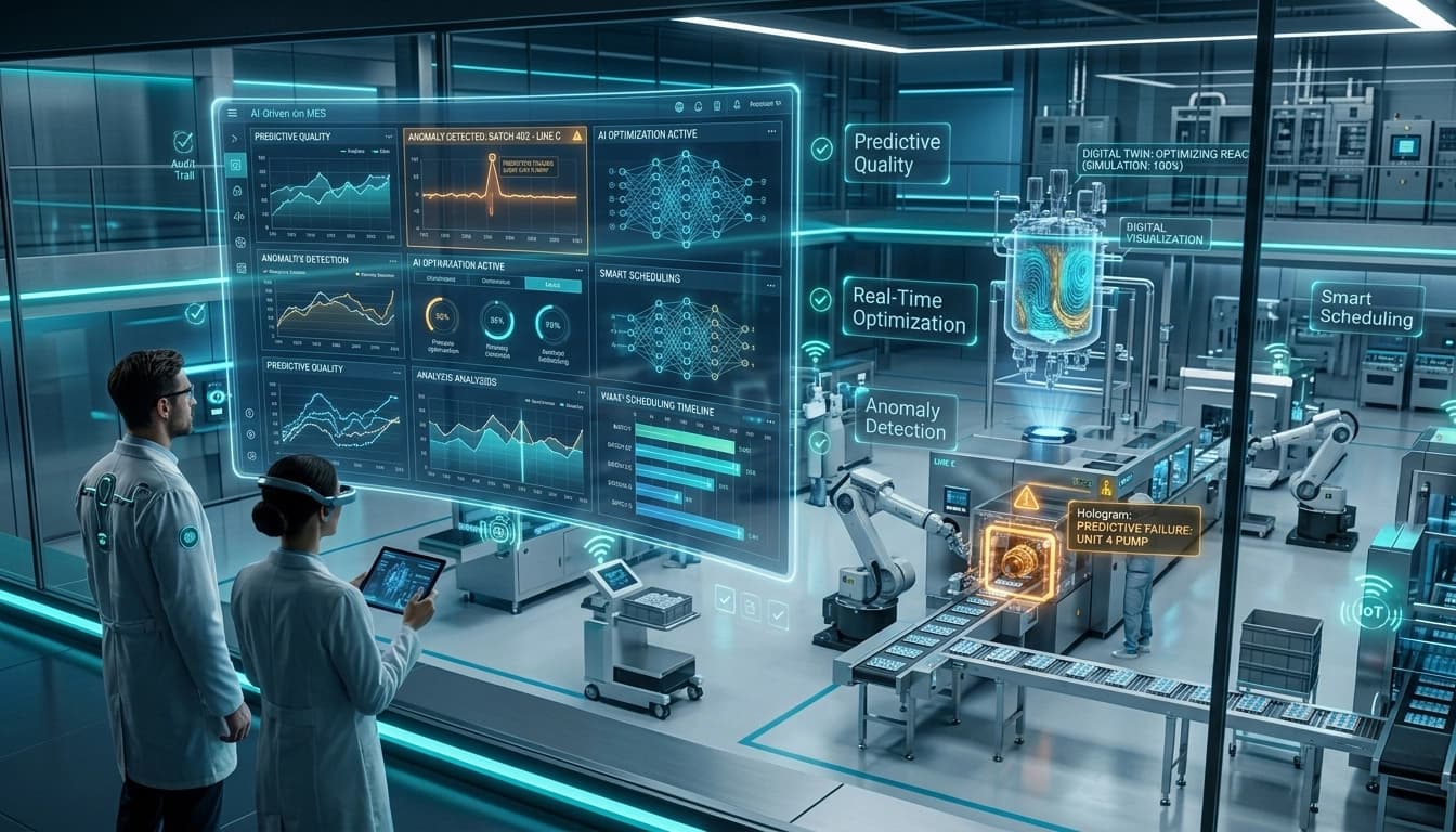 Naviguer dans l'intégration de l'IA et du ML dans le logiciel Pharma MES