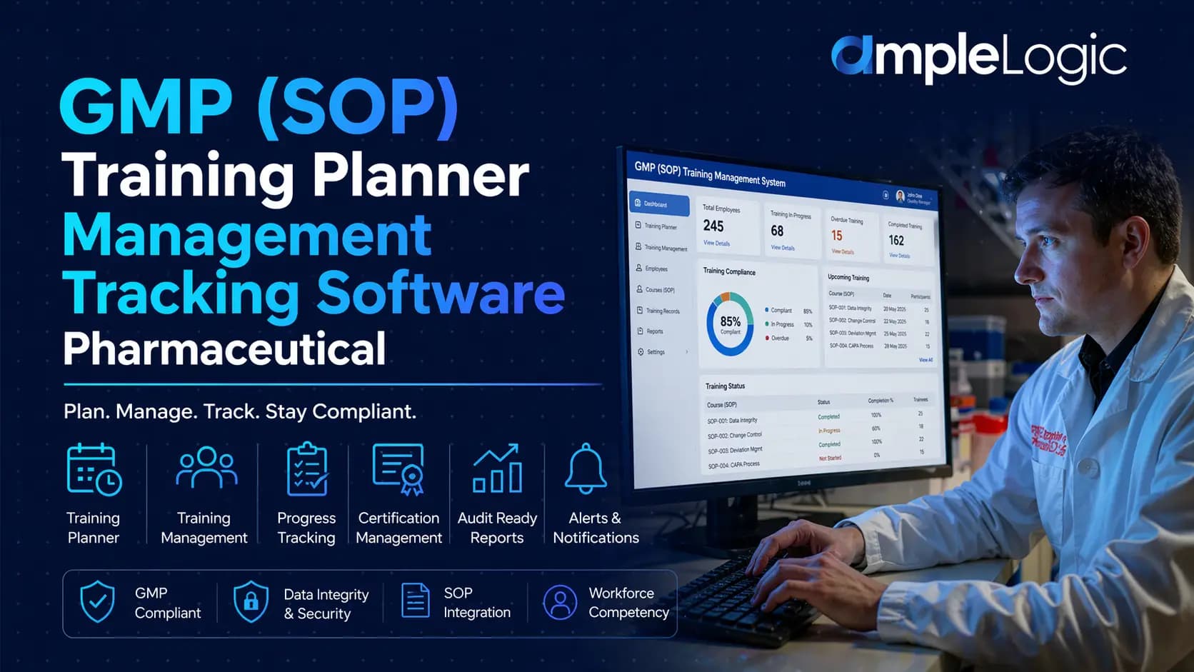 GMP (SOP) Training Planner Management Tracking Software Pharmaceutical