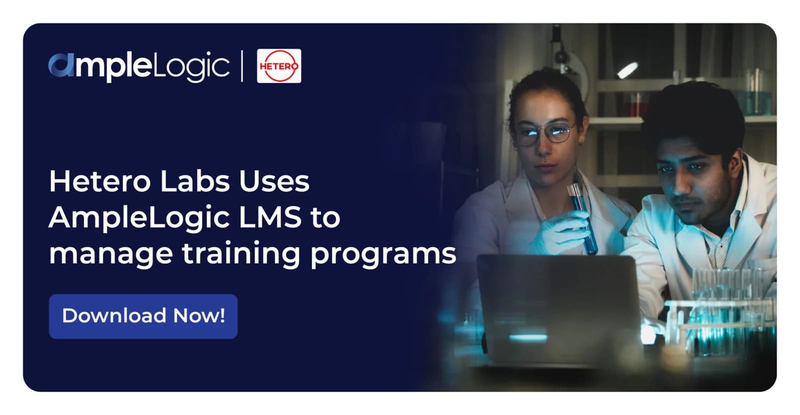 Hetero Labs utilise AmpleLogic LMS pour gérer les programmes de formation