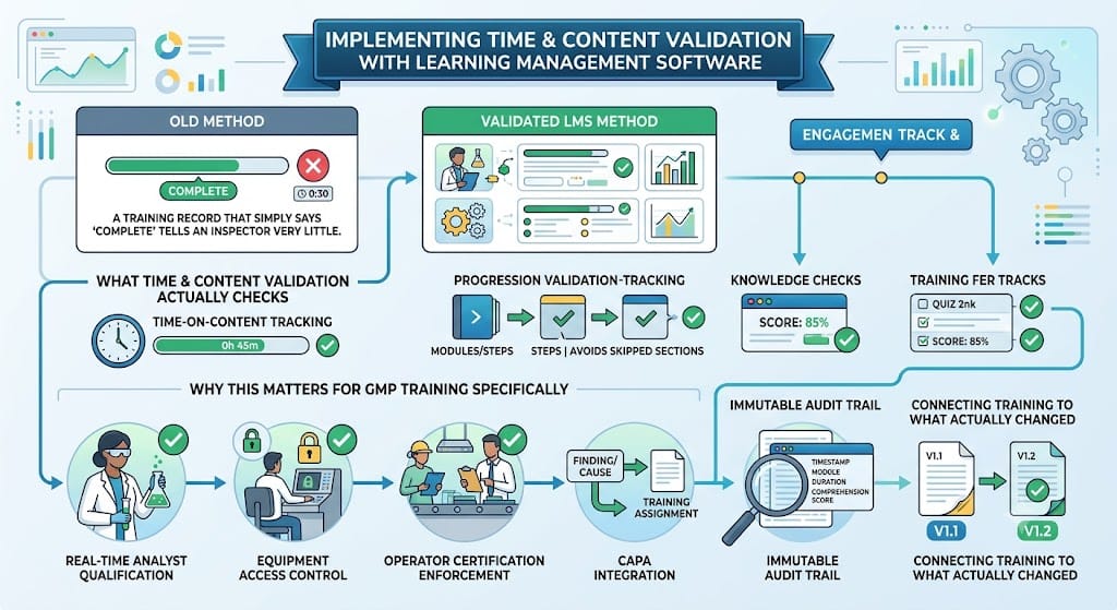 Implementing Time and Content Validation With Learning Management Software