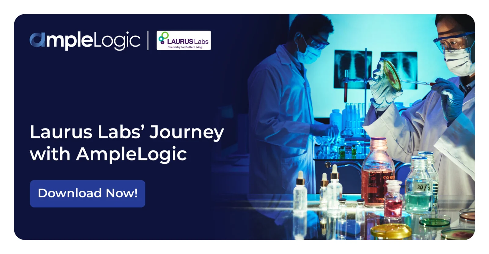 El viaje de Laurus Labs con AmpleLogic
